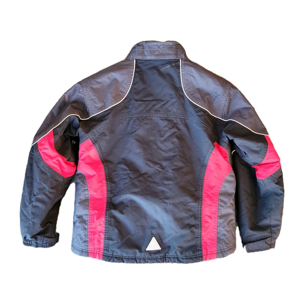 LL Bean Kids Winter Ski Snow Jacket Black Red Insulated Kids L 14-16 Outdoors - Picture 2 of 16